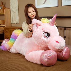 Peluche Personalizzato di Alta Qualità, Morbido Giocattolo Vuoto Non Imbottito, Bambola Unicorno per Bambini, Grande Animale di Peluche Morbido - Product Image 4