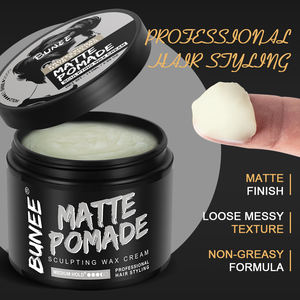 Fournitures de barbier pommade rouge une <span class=keywords><strong>cire</strong></span> pour cheveux tenue forte pommade mate gel pour cheveux bio pommade pour hommes - Product Image 1