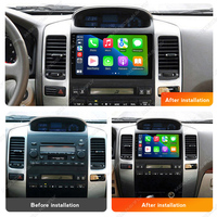 MEKEDE 4 cœurs, autoradio GPS, navigation, Car-play, multimédia automobile, 2+32 Go, Android Auto pour Toyota Prado ancien modèle