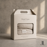 Boîtes en carton personnalisées avec logo imprimé pour linge de lit, emballage de luxe pour draps, couettes, textiles de maison, carton pour draps, emballage de marque pour couettes
