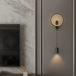 <b>Wall</b> Lamp Led Touch Control Rechargeable <b>Bedside</b> <b>Lighting</b> For Bedroom Living Room Staircase Minimalist Style - Product Image 4
