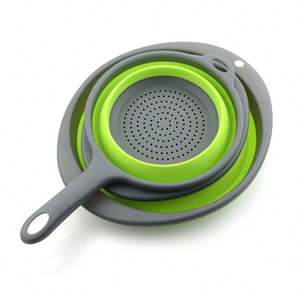 Wholesale Food Grade Silicone Kitchen <b>Drain</b> <b>Basket</b> Colander Customized Sustainable Silicone Strainer for Kitchen - Product Image 6