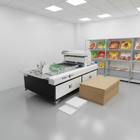 Nouvelle machine d'impression numérique semi-automatique pour cartons de 1300 mm de largeur, haute résolution 1200 DPI, imprimante pour boîtes en carton ondulé sans bavures