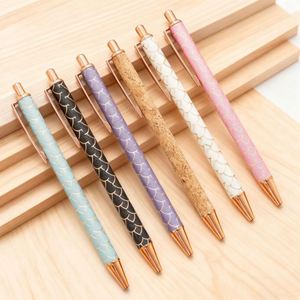 Golden Powder Scales Metal Ballpoint Pen logo Slim Signature Pen Customizable Sports Promotional Wholesale Corporate <b>Gifting</b> - Product Image 1