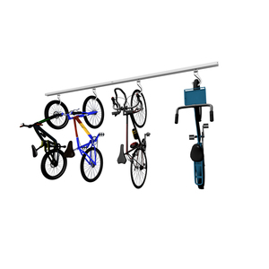 Mingtang Xe Đạp Đứng Trên Nhà Để Xe Lưu Trữ Trượt Theo Dõi, Xe Đạp Nhà Để Xe Trần Lưu Trữ Đứng Đường Sắt Với Móc - Product Image 3