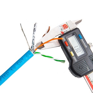 Linkwylan <span class=keywords><strong>cat6A</strong></span> <span class=keywords><strong>SFTP</strong></span> 23AWG 10g 500MHz che chắn <span class=keywords><strong>LSZH</strong></span> LAN Cáp 4PPoE Hỗ trợ màu xanh - Product Image 4