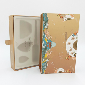 Custom Printing Hard Rigid Cardboard Sliding <b>Box</b> Rope Gift Sleeve Cosmetics Drawer <b>Box</b> Packaging - Product Image 1
