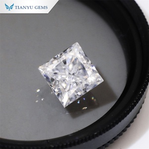 Personnalisé 3mm-15mm Moissanite Diamant Carré Glace Pilée Coupe Laboratoire Pierre Précieuse pour la Fabrication de Bijoux - Product Image 4