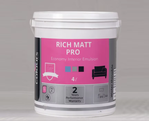 Rich Matt Pro Interior Acrylic Emulsion Paint Economy Grade Eco Friendly Water Based Wall Paint High Coverage <b>Smooth</b> Matte <b>Brush</b> - Product Image 5