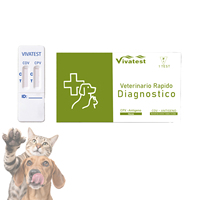 Kit de test rapide CPV/CDV Ag pour parvovirus et distemper canins approuvé par les vétérinaires pour le dépistage de la santé des animaux de compagnie
