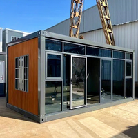 Maison conteneur préfabriquée moderne en acier avec panneaux sandwich, 20 pieds, en kit, bureau de jardin, mini-maison, maison de villégiature extérieure, maison de camping