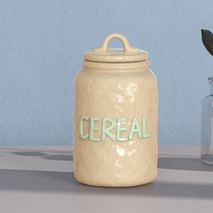 Logo personalizzato cucina dispensa camera contenitore contenitore cacao tè e caffè farina di zucchero di cereali biscotti con coperchio in <span class=keywords><strong>ceramica</strong></span> <span class=keywords><strong>set</strong></span> di <span class=keywords><strong>barattoli</strong></span> - Product Image 5