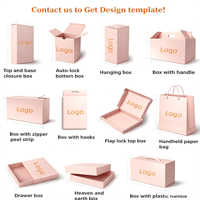Boîtes d'expédition en carton ondulé rose avec logo et impression UV, faible MOQ, pour vêtements et cadeaux, idéales pour les petites entreprises
