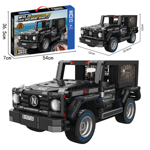 Vente en gros de voitures télécommandées de la marque ZEKO, tendance TikTok, à assembler soi-même, en plastique ABS noir, jouets de construction, ensembles de SUV tout-terrain - Product Image 2