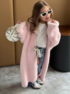 Cappotto maglione a maniche lunghe <span class=keywords><strong>bianco</strong></span> soffice stile clotcoreano caldo <span class=keywords><strong>Cardigan</strong></span> <span class=keywords><strong>lungo</strong></span> lavorato a maglia Vintage per donna 2025 vestiti invernali - Product Image 4