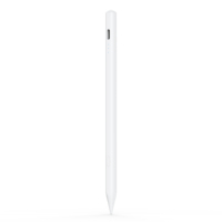 Pena Stylus iPad Aluminium Putih dengan Bluetooth Pengisian Cepat, Anti-Sentuh Telapak Tangan, Magnetik, Dapat Diisi Ulang, Aktif, Digital, OEM, Grosir