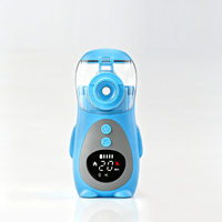 Atomiseur Électrique Silencieux Portable CE Approuvé, Motif Pingouin, pour Soulagement de l'Asthme et de la Toux, Dispositif Médical Domestique de Classe II à Membrane