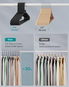 <span class=keywords><strong>SONGMICS</strong></span> Lot de 30 cintres légers pour pantalons manteaux robes cintres en plastique - Product Image 3