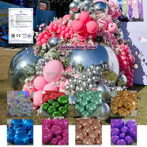 Boule Métallique Gonflable Suspendue 40cm-8m Grand Miroir Flottant Extérieur Sphère Or Pas Cher Gonflable Eau Disco Miroir Ballon - Product Image 1