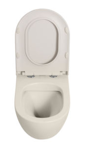 Toilette moderne à citerne dissimulée suspendue au mur en céramique <span class=keywords><strong>taupe</strong></span> - Product Image 6