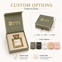 Boîte cadeau de parfum de luxe avec logo personnalisé, boîte rigide en papier en forme de livre magnétique avec insert