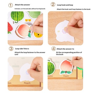 Libro <span class=keywords><strong>de</strong></span> Actividades <span class=keywords><strong>de</strong></span> Papel para Niños, Educación Temprana Montessori, Libro <span class=keywords><strong>de</strong></span> Imágenes Silencioso, Animales, Tráfico, Aprendizaje Cognitivo, Inglés, Matemáticas, Juguetes para Niños - Product Image 4