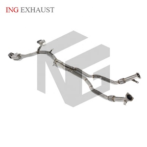 Système d'échappement avant en acier inoxydable Valvetronic Cat-Back pour <span class=keywords><strong>Audi</strong></span> RS4 <span class=keywords><strong>RS5</strong></span> B9 2.9T, vente directe d'usine ING - Product Image 5