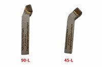 Jeu d'outils de tournage carrés à plaquettes en carbure CNC importés T5K10, 3 angles (45°, 75°, 90°), 16x16x110mm, OEM, Meilleur Prix