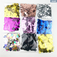 Confettis de mariage modernes et colorés en papier de soie et papier métallisé, écologiques, jetables, fabriqués à la machine, électriques, 10g, 1,5cm