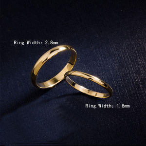 14 Karat Solid Gold Custom Ring Schmuck Minimalist isches Versprechen Band Ring Engagement Hochzeits vorschlag Cocouple Ring - Product Image 2