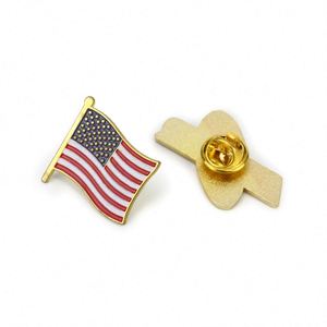 Broche de Aleación Personalizado con Forma de Bandera y Cierre de Mariposa para Actividades - Product Image 3