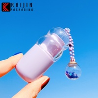 Tube de rouge à lèvres en plastique rond 4G, impression d'écran, capacité de 4 ml, design moderne et simple, services de personnalisation de porte-clés