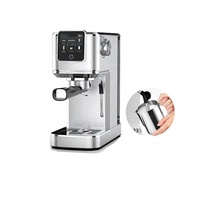 Machine à café expresso italienne en acier inoxydable JH-C5210 écran couleur à écran tactile de 20 bars réservoir d'eau de 1.1 L hôtels chauds et froids