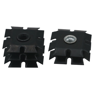 Inserts filetés carrés pour tubes en acier ronds et carrés, écrou <span class=keywords><strong>d</strong></span>'extrémité en forme <span class=keywords><strong>d</strong></span>'étoile, fabrication directe <span class=keywords><strong>d</strong></span>'usine, M4 M6 M8 - Product Image 1