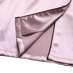 Pyjama <span class=keywords><strong>rose</strong></span> <span class=keywords><strong>en</strong></span> <span class=keywords><strong>soie</strong></span> pure pour femme, 2 pièces, <span class=keywords><strong>chemise</strong></span> d'été, style pyjama, <span class=keywords><strong>chemise</strong></span> de nuit, 2022, 22mm, 100% - Product Image 4