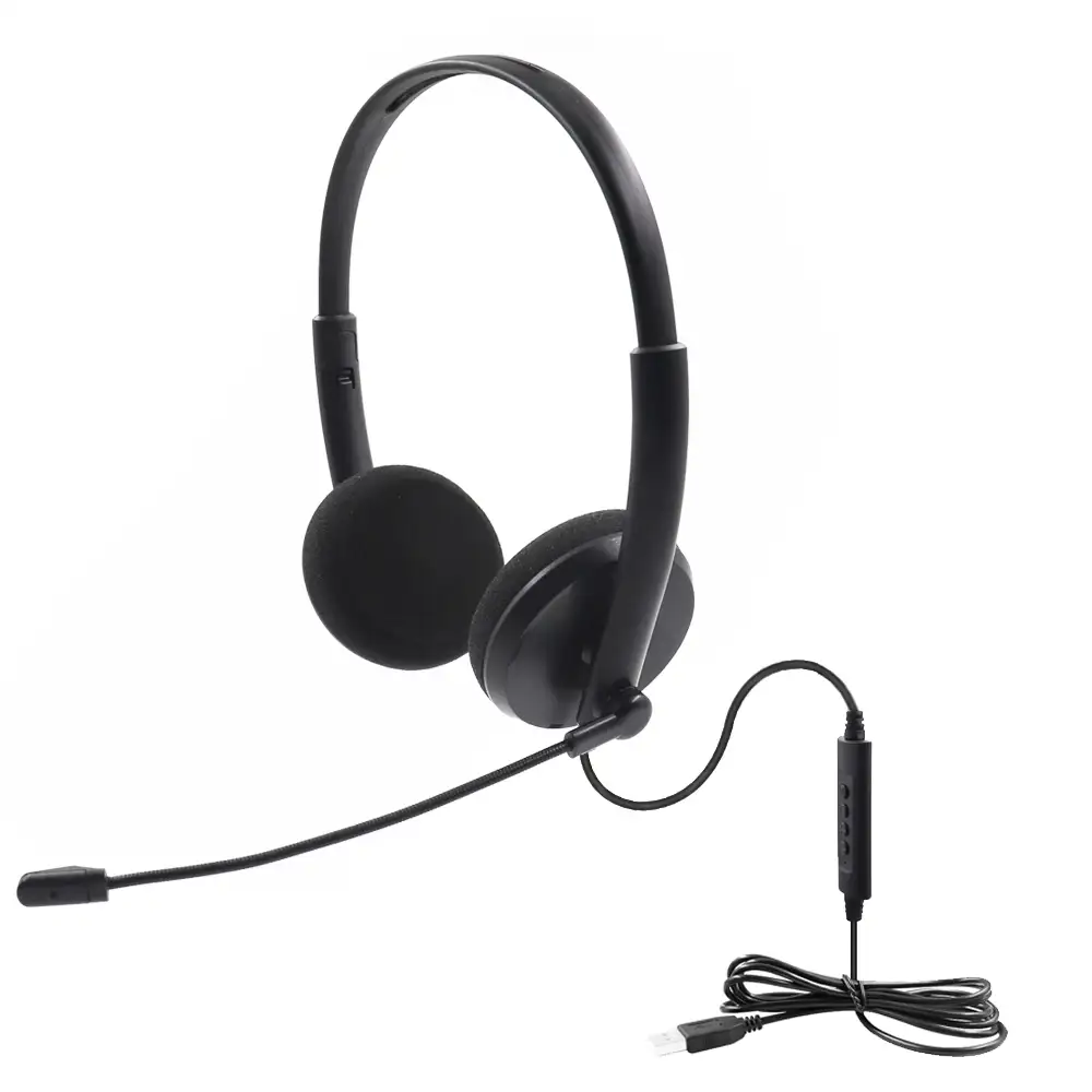 USB headset with mic microphone for computer / voip system / conference call