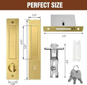 Poche <span class=keywords><strong>de</strong></span> déverrouillage à <span class=keywords><strong>clé</strong></span> étanche et porte coulissante Comprend des poignées cachées Poignées <span class=keywords><strong>de</strong></span> bord Serrures - Product Image 4