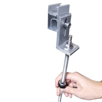Support de fixation HQ pour panneaux solaires sur toiture métallique, très apprécié en Asie du Sud-Est, hauteur 80 mm, pieds en L en aluminium anodisé AL-6005, excellente protection anti-corrosion pour toiture métallique