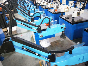เครื่องต๊าปเกลียวไฟฟ้า CNC รุ่น M12M24M36 สีฟ้า สำหรับเจาะและต๊าปเกลียวท่อโลหะ - Product Image 5