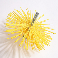Brosse de nettoyage circulaire de qualité industrielle pour cheminée de cheminée Brosse de nettoyage de cheminée en fil plat