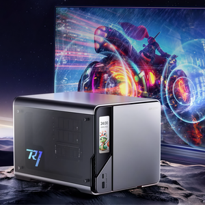 New màn hình cảm ứng <span class=keywords><strong>Intel</strong></span> N100 nhà Mini NAS PC Quad <span class=keywords><strong>core</strong></span> 8GB DDR5 Docker kép LAN 4 bay SATA HDD NVMe SSD lưu trữ - Product Image 1