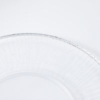 Assiettes rondes en plastique transparent design Assiette ronde décorative pour fête de mariage Assiette de présentation en plastique