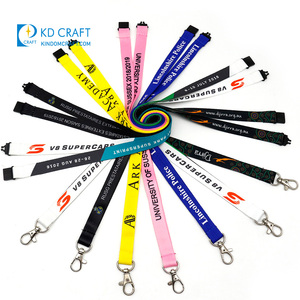High Quality No Minimum Order Cheap Custom Personalized <strong>Breakaway</strong> Black Silk Screen Printed <strong>Lanyard</strong> - Product Image 1