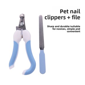 Kit de toilettage pour chiens et chats en acier inoxydable : peignes démêlants fins, coupe-ongles, gants et autres accessoires de toilettage pour animaux - Product Image 2