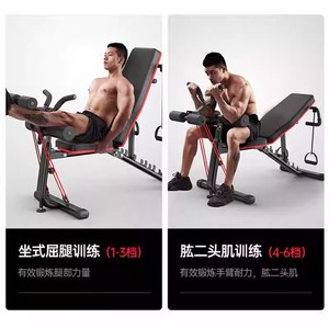 Banc de fitness multifonctionnel réglable, planche à sit-up pliable, équipement de gym à domicile, 1557 mm x 465 mm x 1264 mm, utilisation en intérieur - Product Image 3