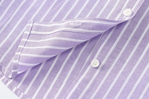 Hauts et Blouse Décontractés pour Femme, Imprimé, Col Rabattu à Boutons, Manches Longues, Style Vintage Rayé pour Printemps-Été - Product Image 6