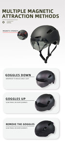 Helm Sepeda LED Nyaman Yoloon Direct untuk Dewasa dengan Kenop Magnetik untuk Escooter Perlengkapan Keselamatan Olahraga Luar Ruangan - Product Image 4