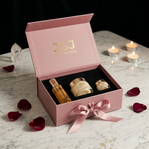 Boîte en carton rigide de qualité supérieure pour pot de crème <span class=keywords><strong>anti</strong></span>-âge, logo personnalisé en relief, estampage à chaud en or, emballage pour soins de la peau - Product Image 2