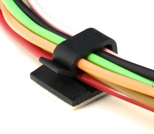 <strong>Plastic</strong> Mini Portable Car <strong>Table</strong> Cable Management Holder Cable Clip With Adhesive Sticker - Product Image 4