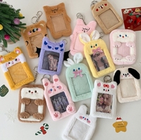 Étui pour cartes en polyester à motif de dessin animé pour étudiants et appareil photo Polaroid, housse de protection étanche de 3 pouces de long